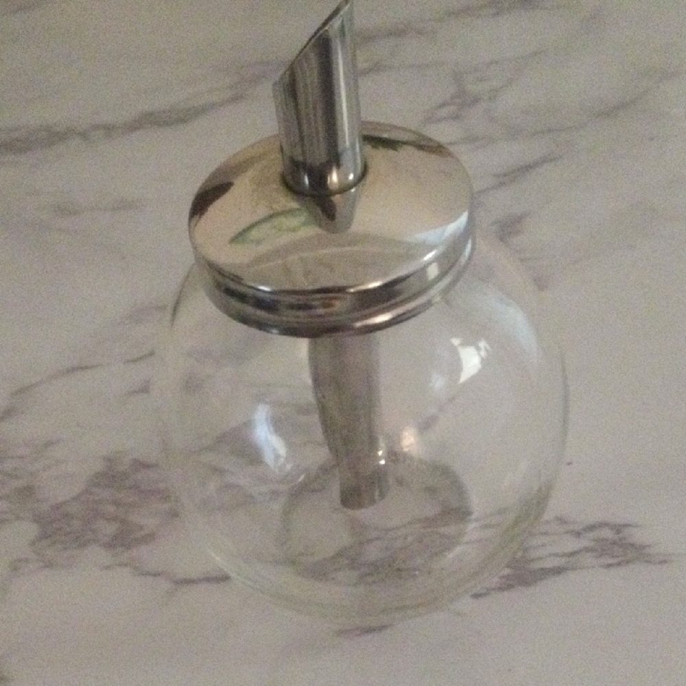 Clear Glass Dispenser with Silver Spout - Germany